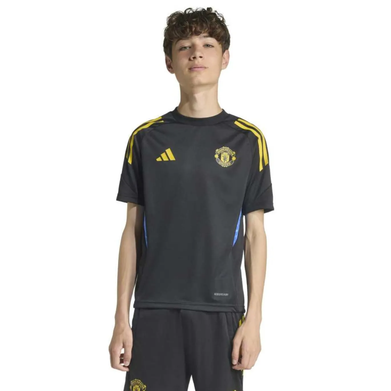 adidas Manchester United Trainingsset 2025-2026 Kids Zwart Blauw Geel