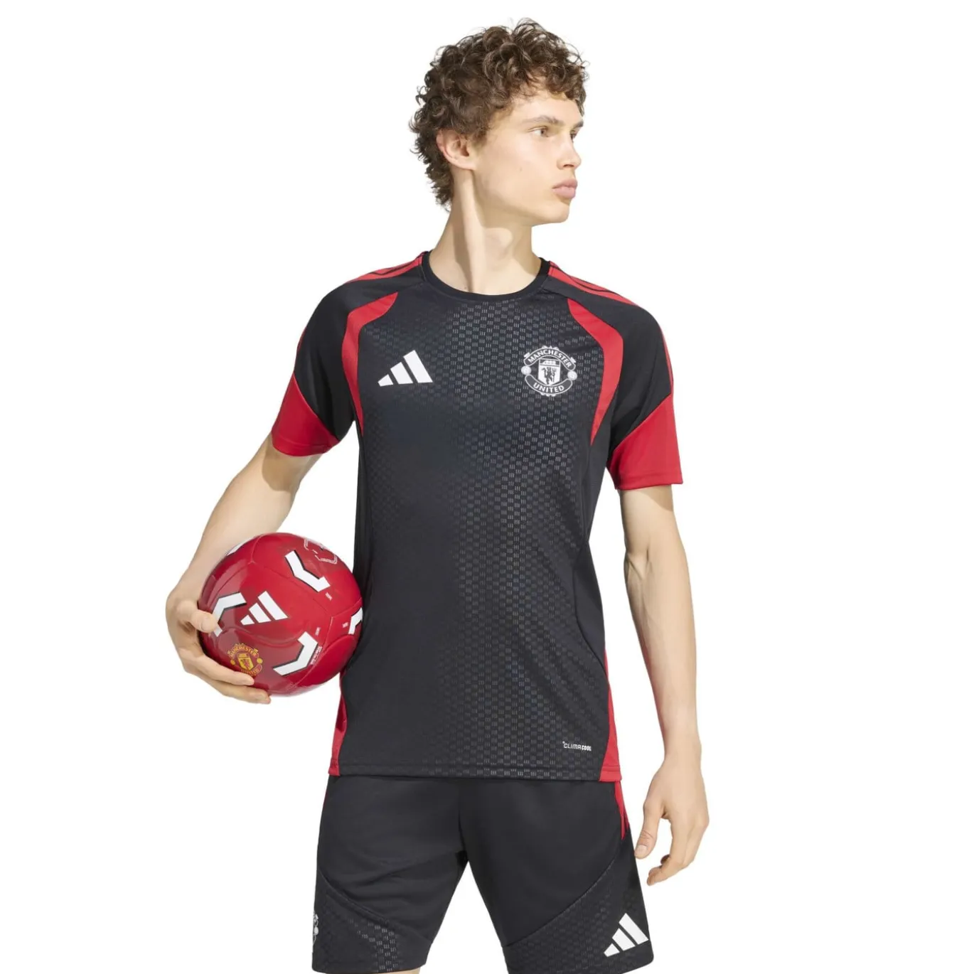 adidas Manchester United Trainingsset 2026-2027 Zwart Rood Wit
