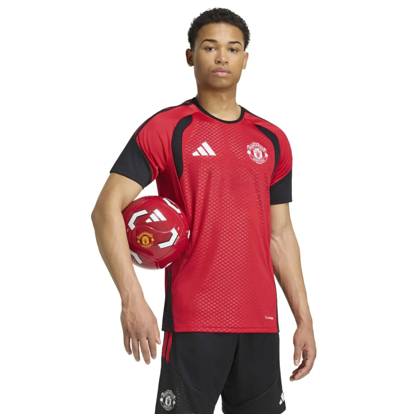 adidas Manchester United Trainingsshirt 2026-2027 Rood Zwart Wit
