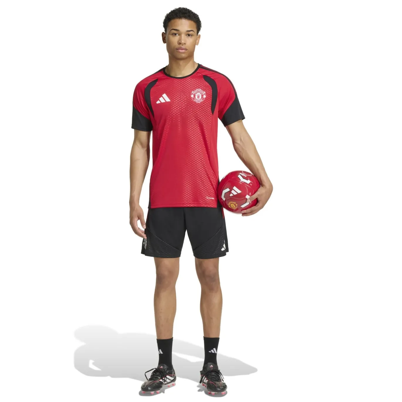 adidas Manchester United Trainingsshirt 2026-2027 Rood Zwart Wit