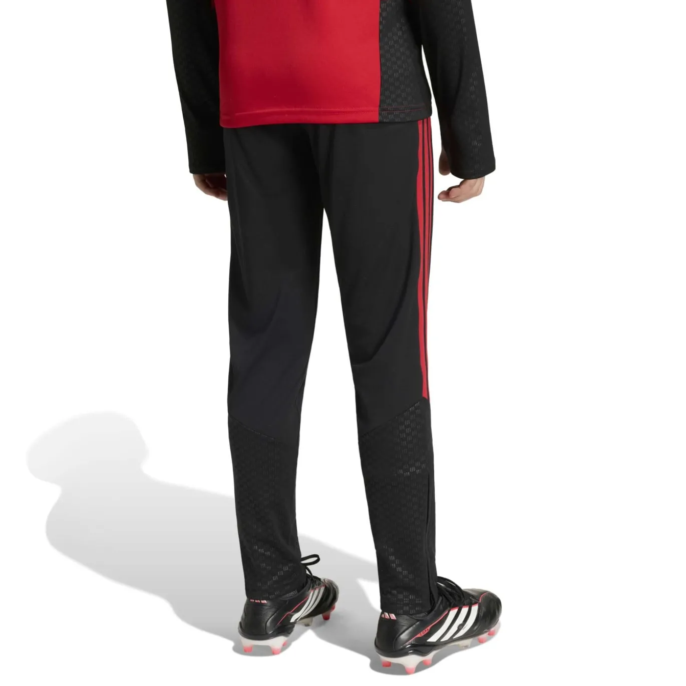 adidas Manchester United Trainingspak Hooded 2026-2027 Kids Zwart Rood Wit