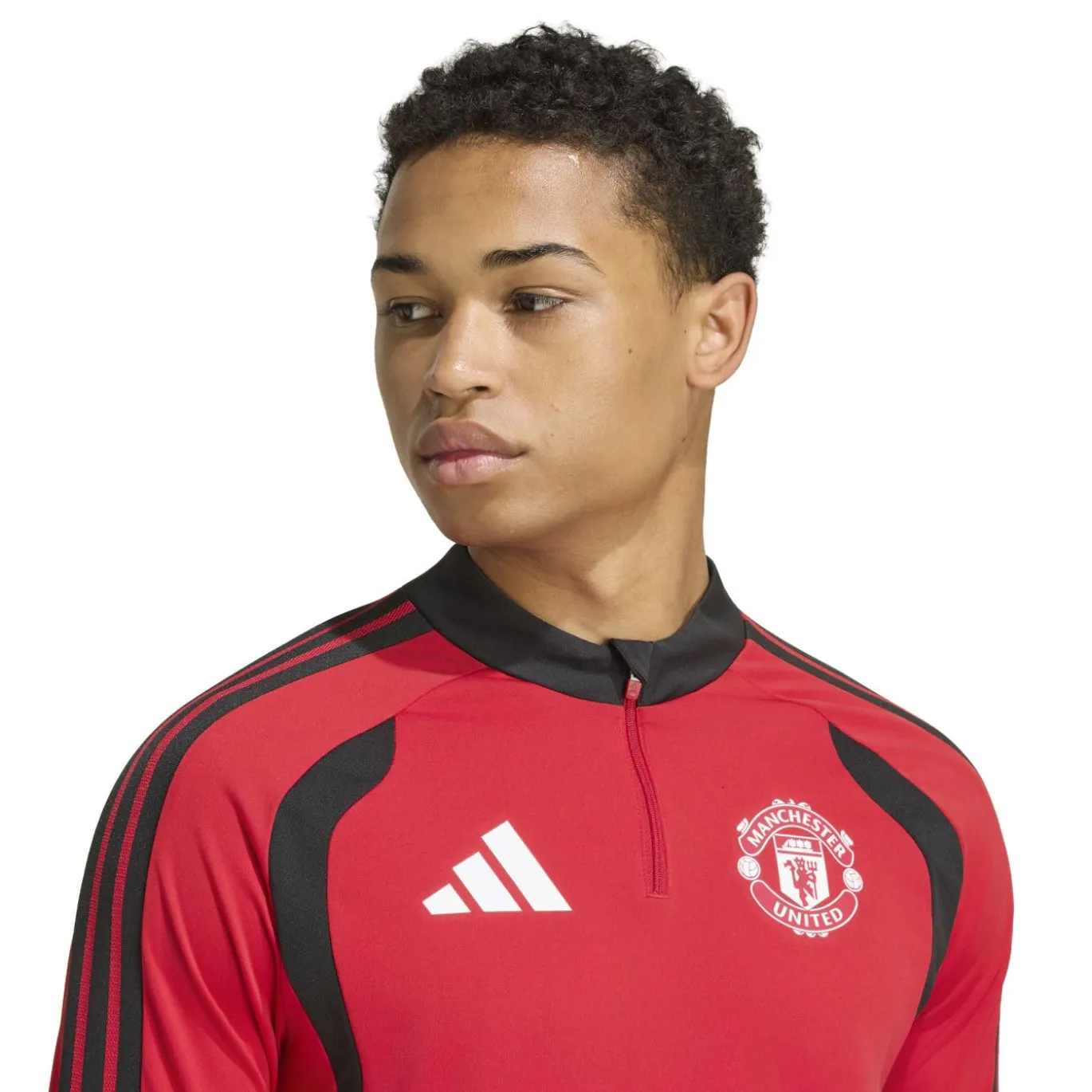 adidas Manchester United Trainingspak 1/4-Zip 2026-2027 Rood Zwart Wit