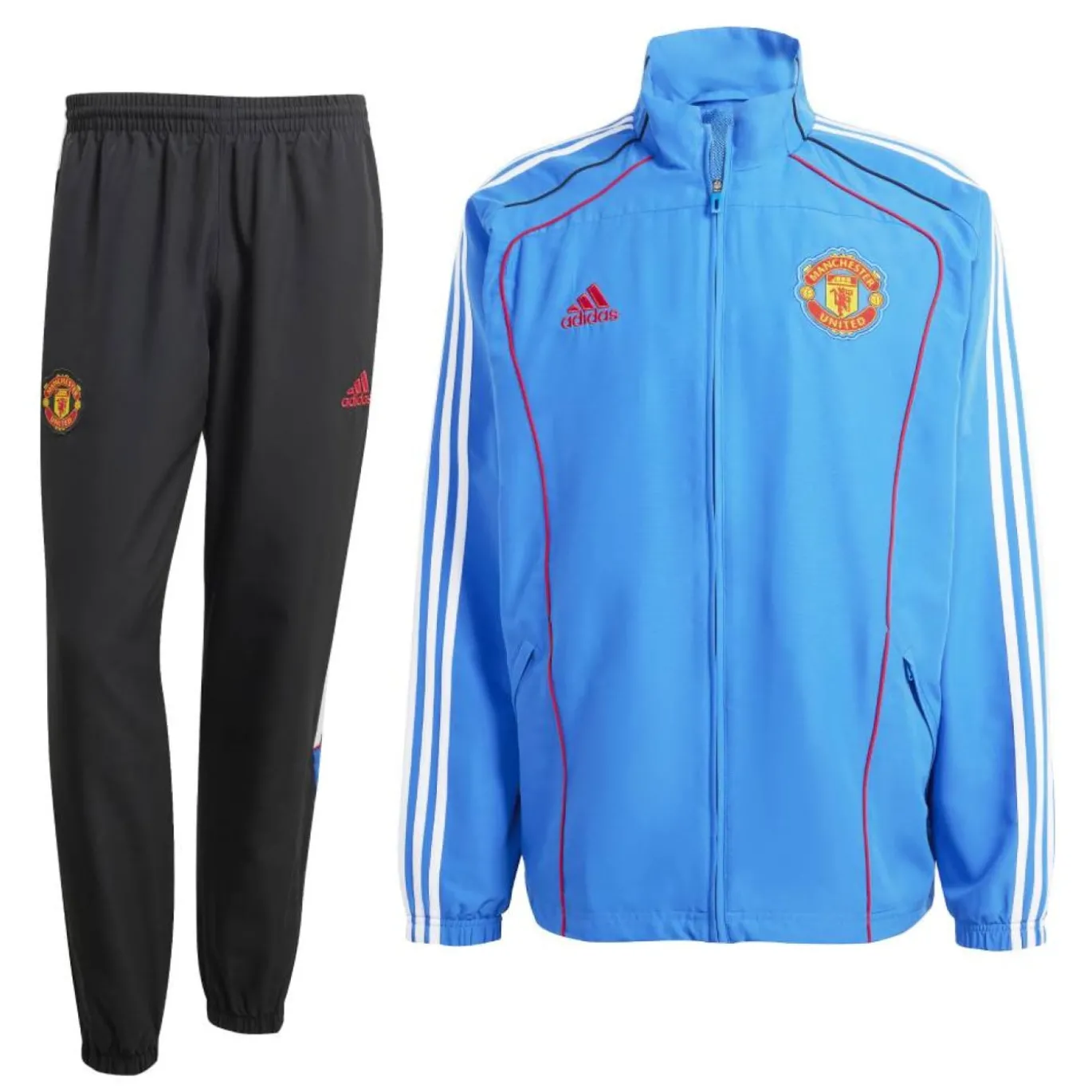 adidas Manchester United Urban Purist Trainingspak Full-Zip Blauw Zwart Wit