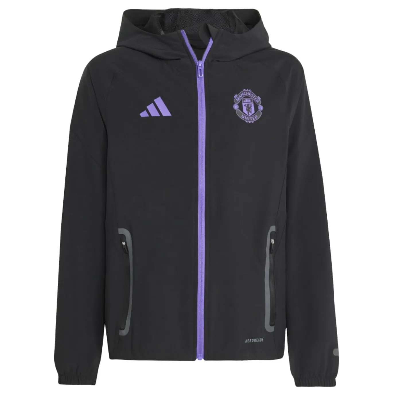 adidas Manchester United Vis Tech Vest Kids Zwart Paars