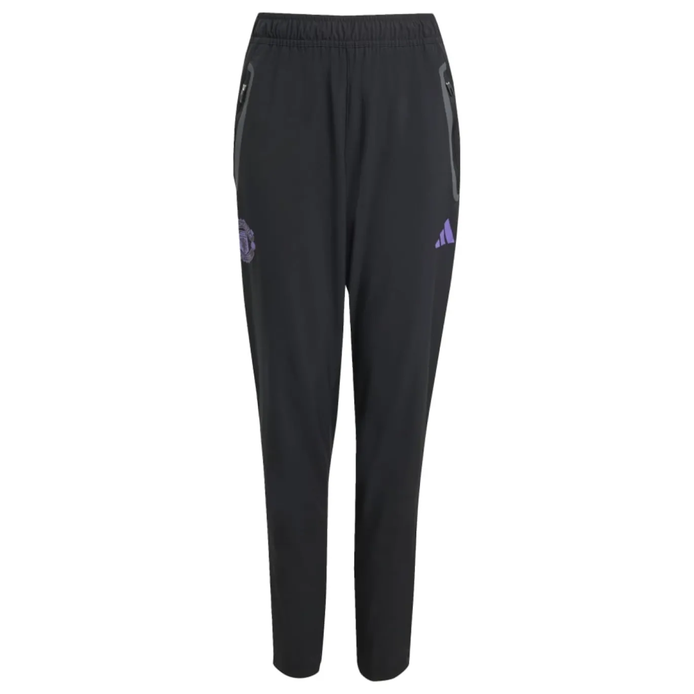 adidas Manchester United Vis Tech Trainingspak Full-Zip Kids Zwart Paars