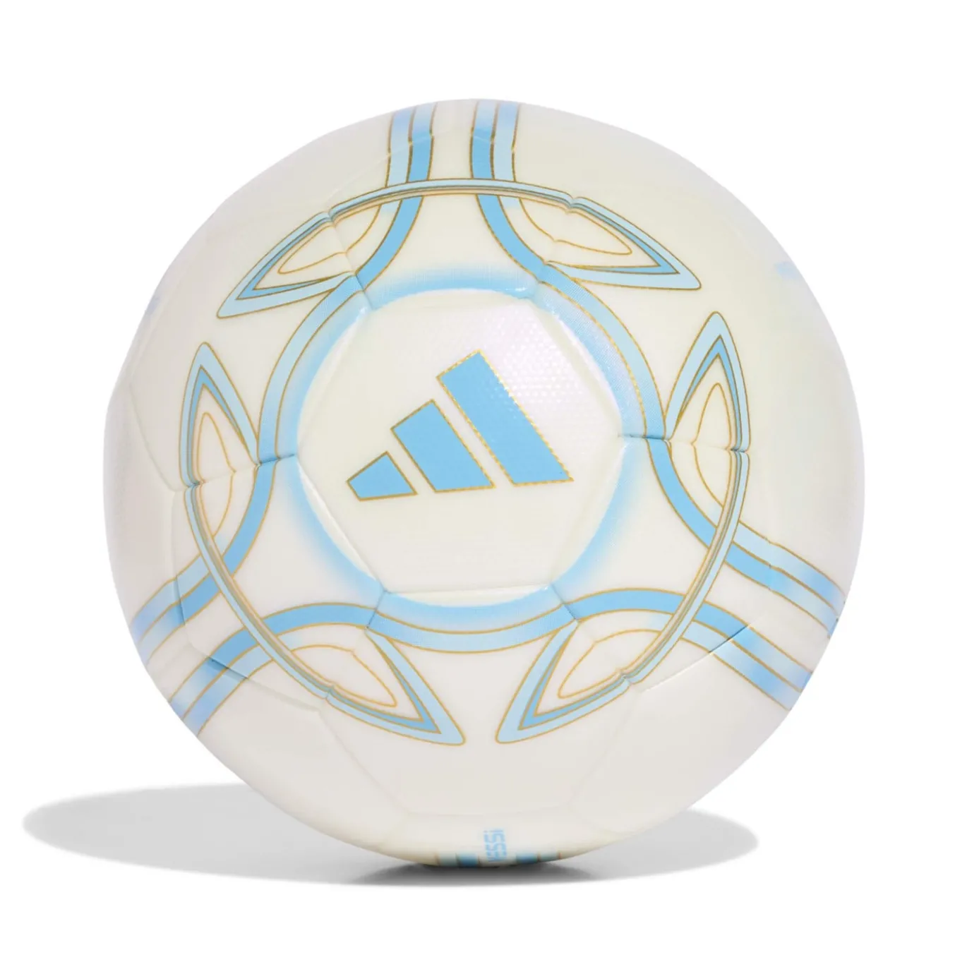 adidas Messi League Voetbal Maat 5 Wit Lichtblauw Goud