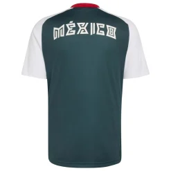 adidas Mexico Pre-Match Trainingsshirt 2026-2028 Donkergroen Wit Rood