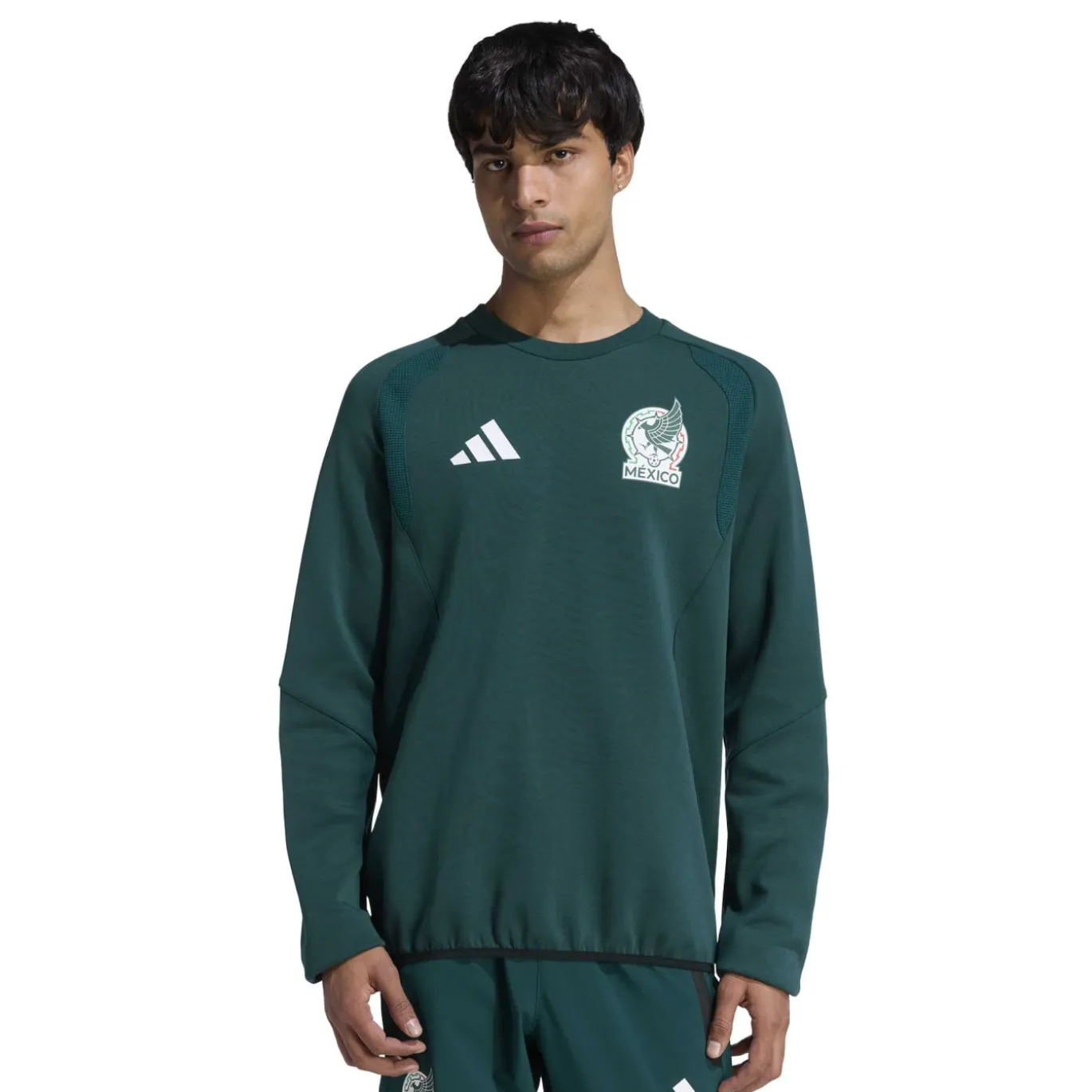 adidas Mexico Tiro Travel Crew Sweater 2026-2028 Groen Wit