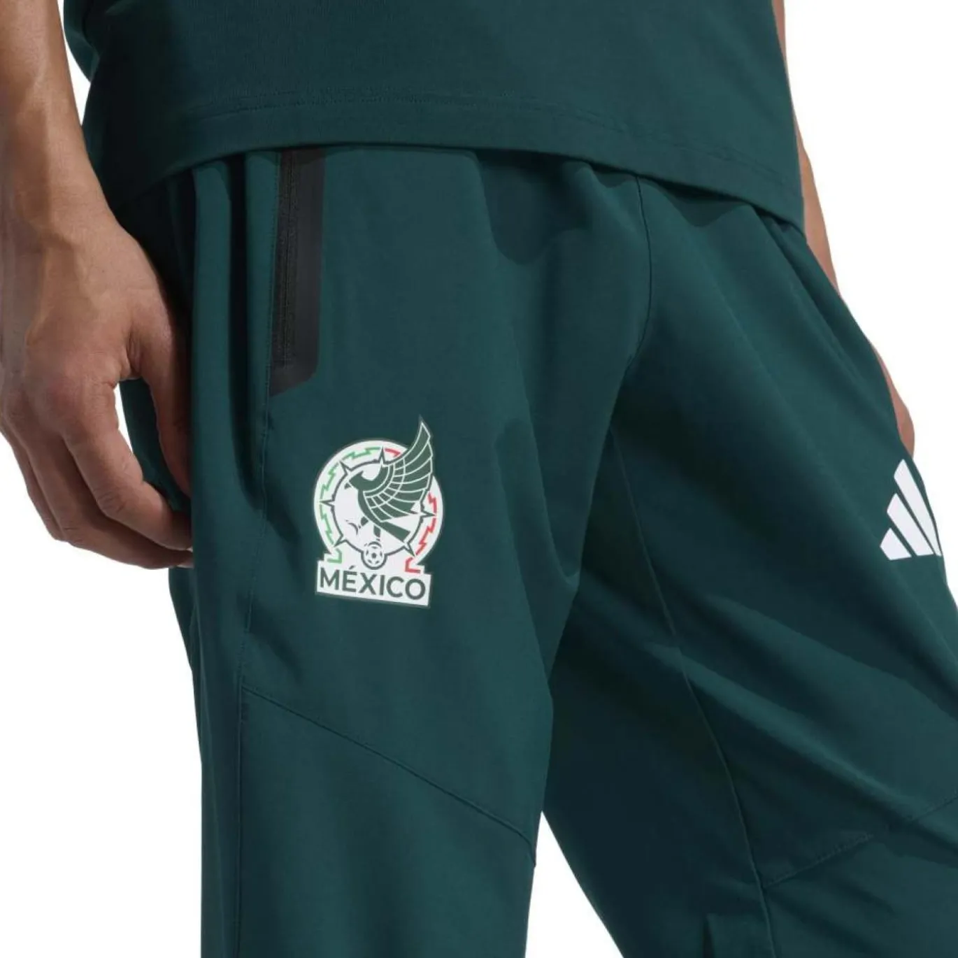 adidas Mexico Tiro Travel Crew Trainingspak 2026-2028 Groen Wit