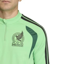adidas Mexico Trainingspak 1/4-Zip 2026-2028 Lichtgroen Zwart Groen