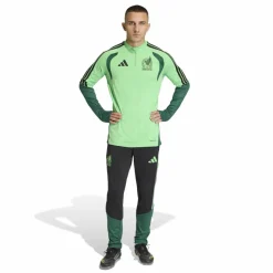 adidas Mexico Trainingspak 1/4-Zip 2026-2028 Lichtgroen Zwart Groen