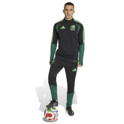 adidas Mexico Trainingstrui 1/4-Zip 2026-2028 Zwart Lichtgroen Groen