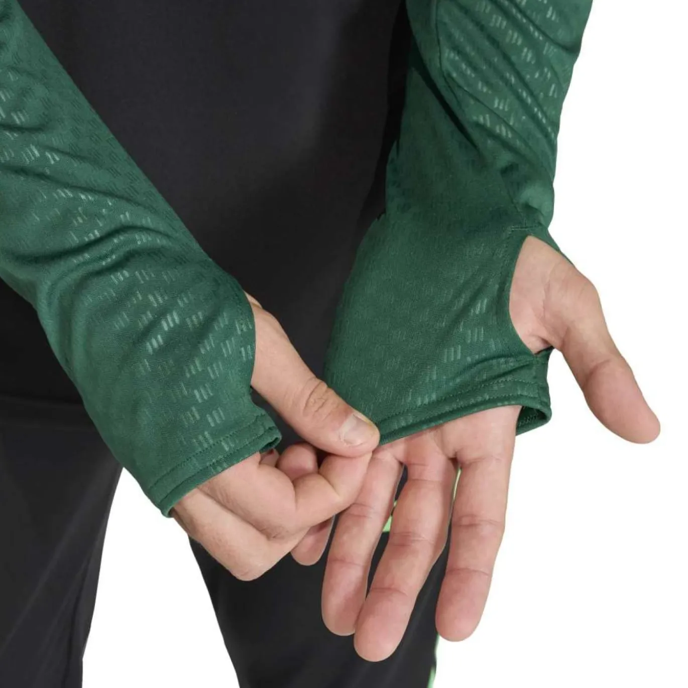 adidas Mexico Trainingstrui 1/4-Zip 2026-2028 Zwart Lichtgroen Groen
