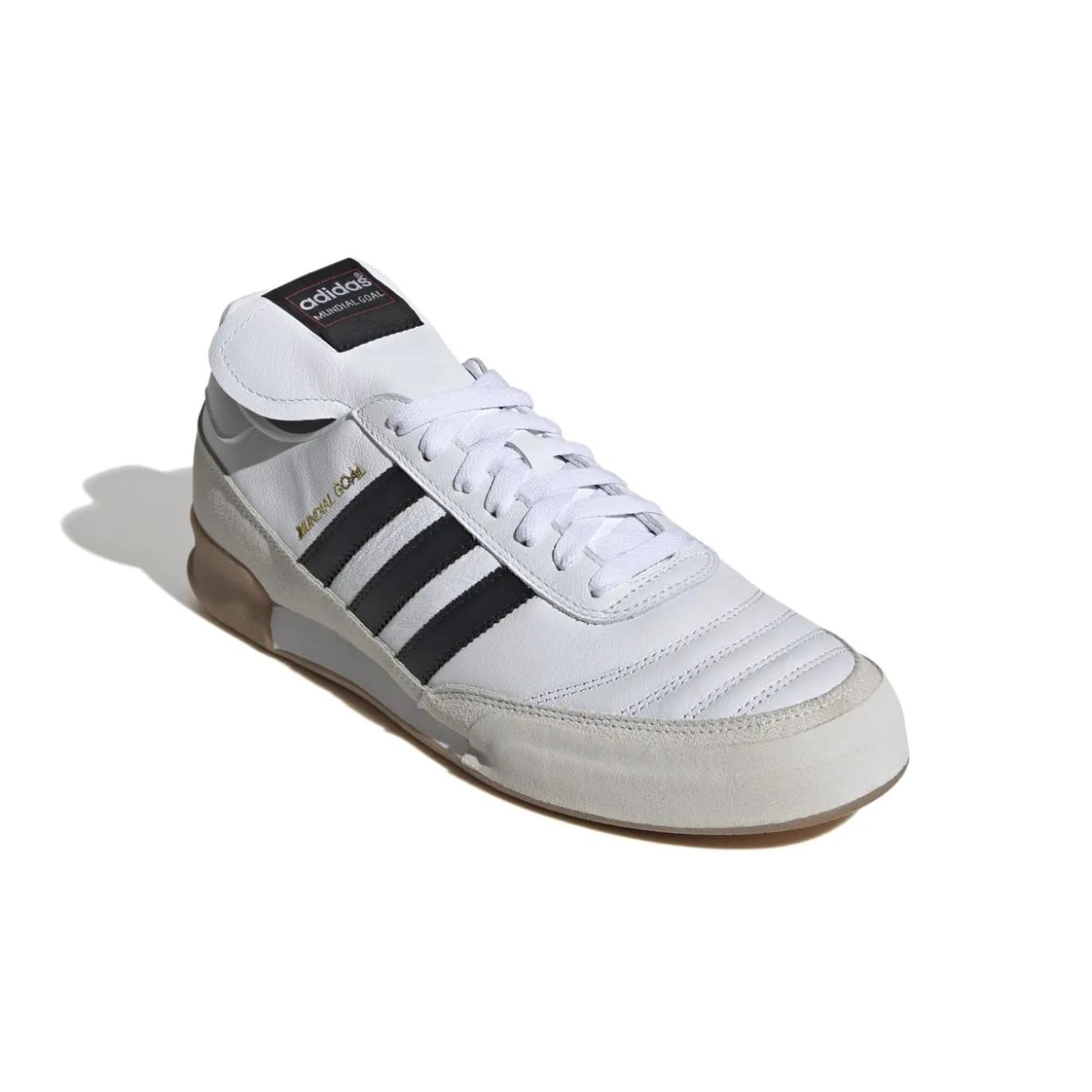 adidas Mundial Goal Zaalvoetbalschoenen (IN) Wit Zwart Goud