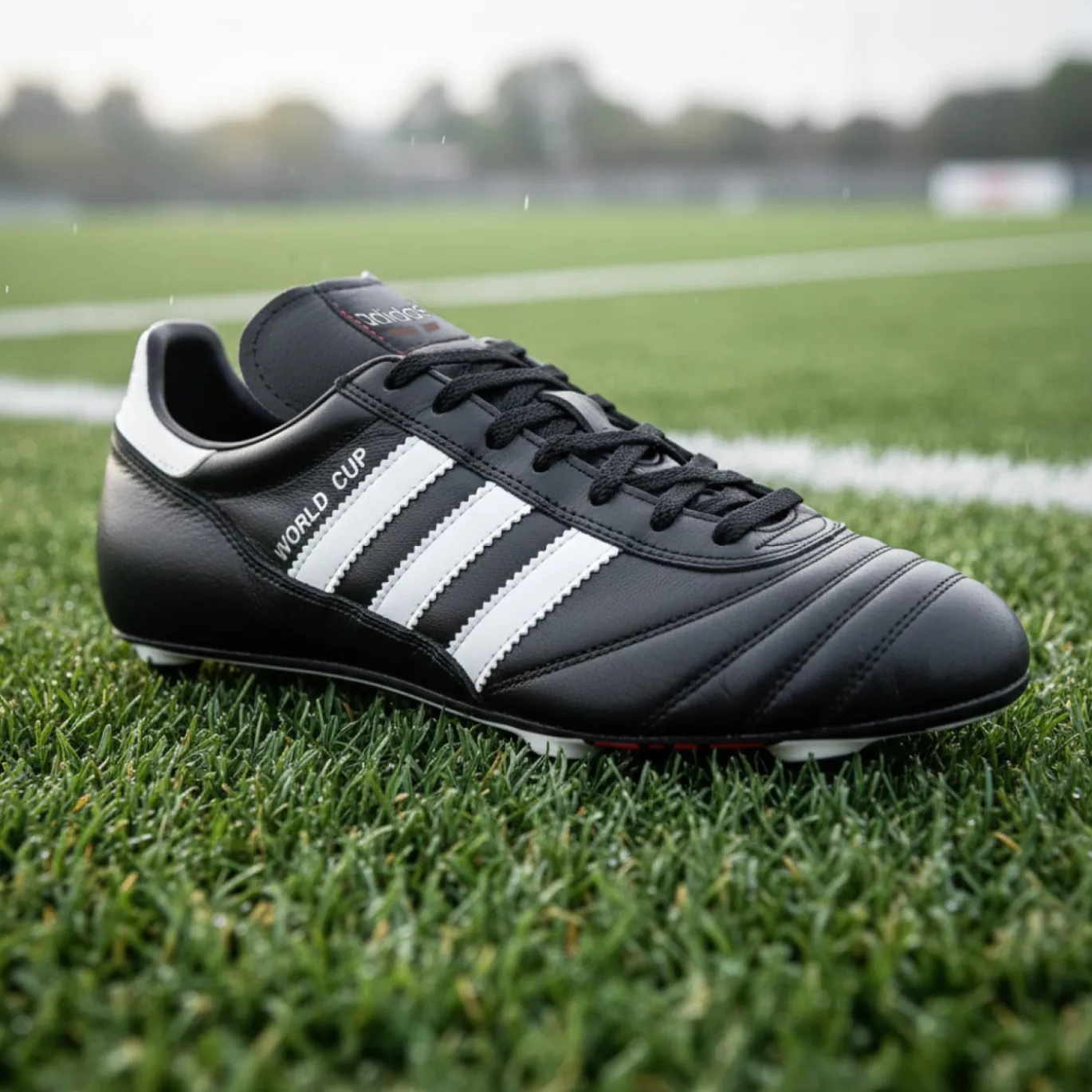 adidas Mundial World Cup IJzeren-Nop Voetbalschoenen (SG) Zwart Wit