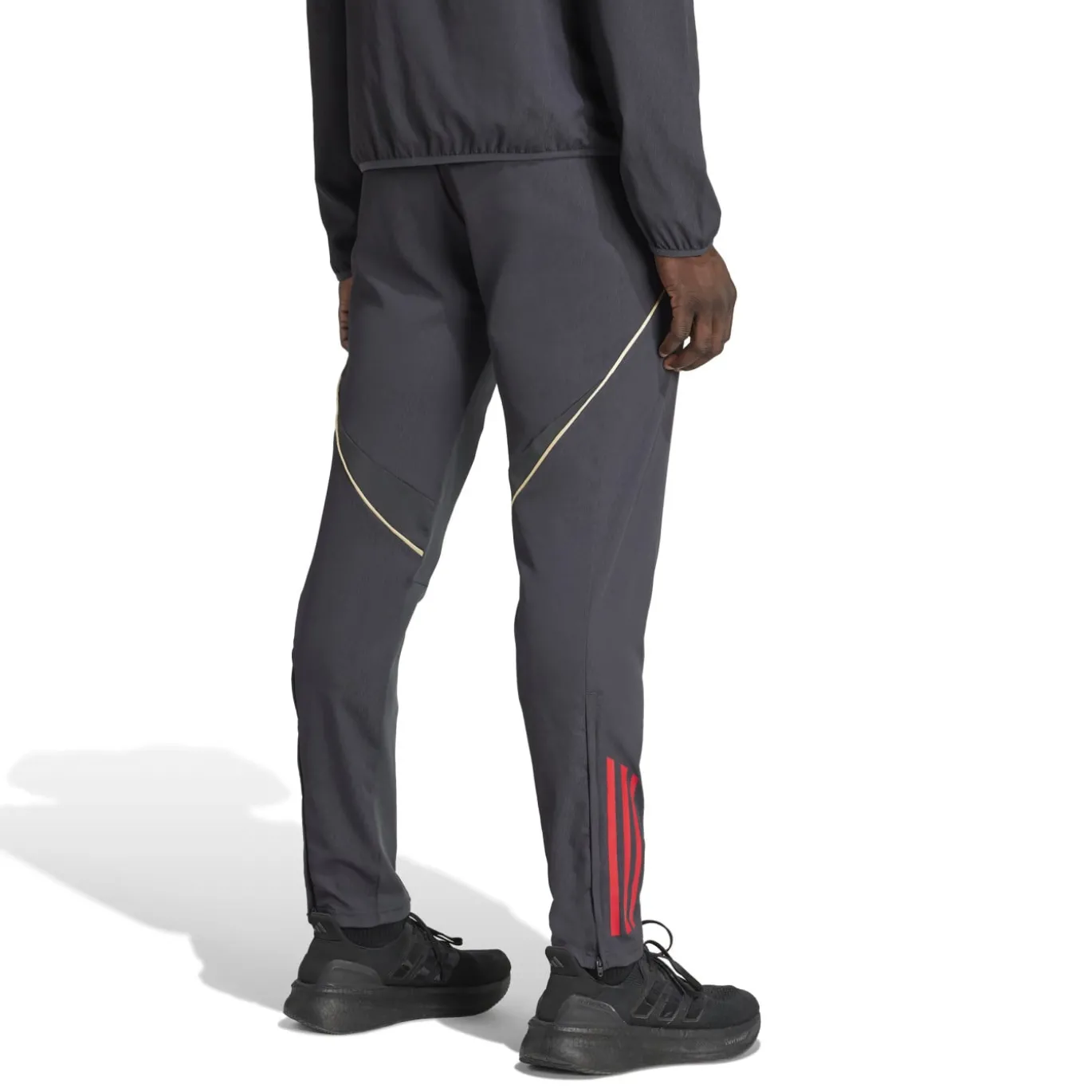 adidas Olympique Lyon Presentatie Trainingsbroek 2025-2026 Donkergrijs Goud Rood Blauw