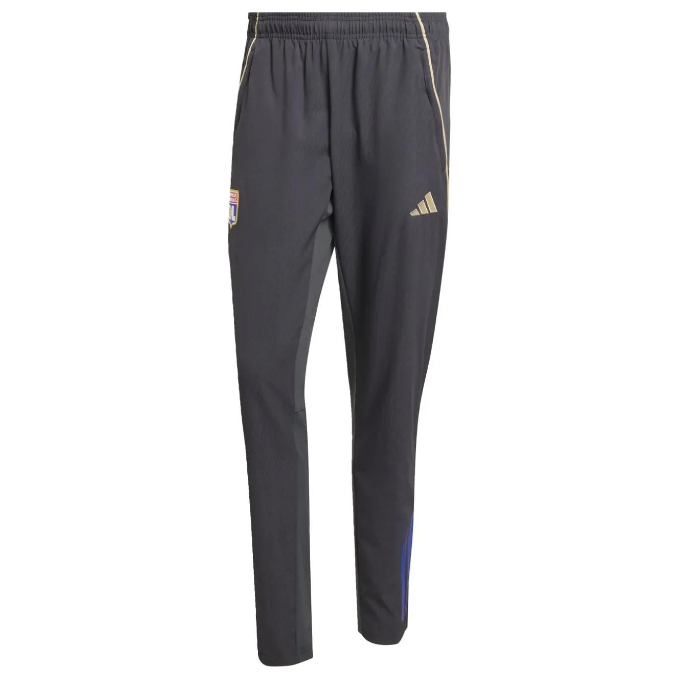 adidas Olympique Lyon Presentatie Trainingsbroek 2025-2026 Donkergrijs Goud Rood Blauw