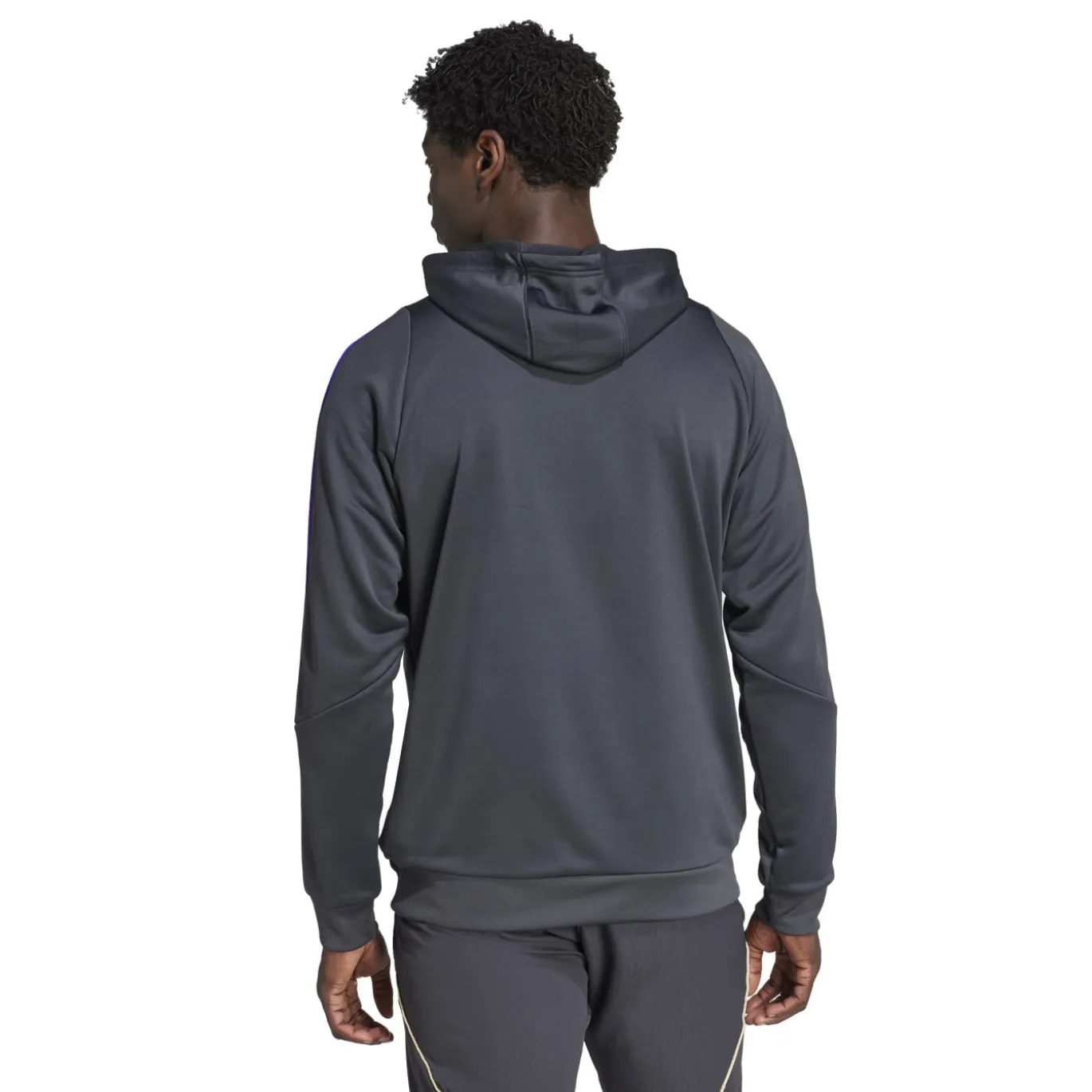 adidas Olympique Lyon Track Trainingspak Hooded 2025-2026 Donkergrijs Goud Rood Blauw