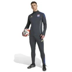 adidas Olympique Lyon Trainingsbroek 2025-2026 Donkergrijs Goud Rood Blauw