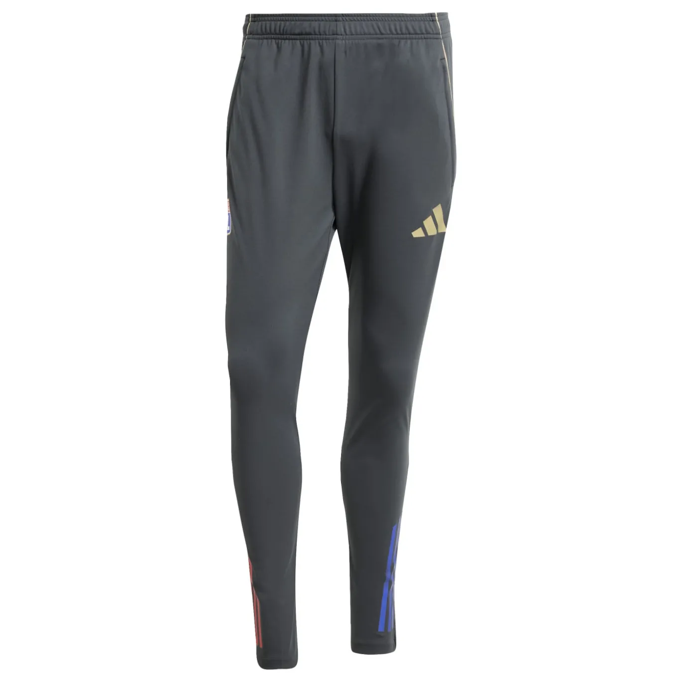 adidas Olympique Lyon Trainingspak 1/4-Zip 2025-2026 Donkergrijs Goud Rood Blauw