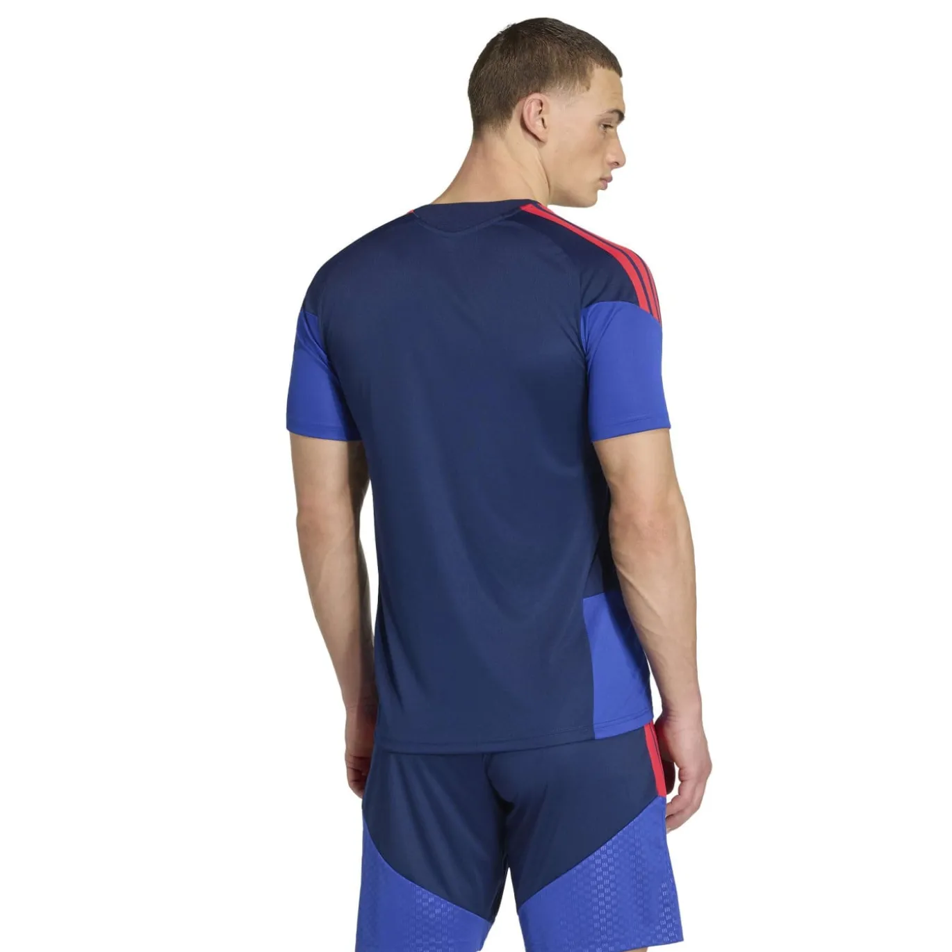 adidas Olympique Lyon Trainingsshirt 2026-2027 Donkerblauw Blauw Rood