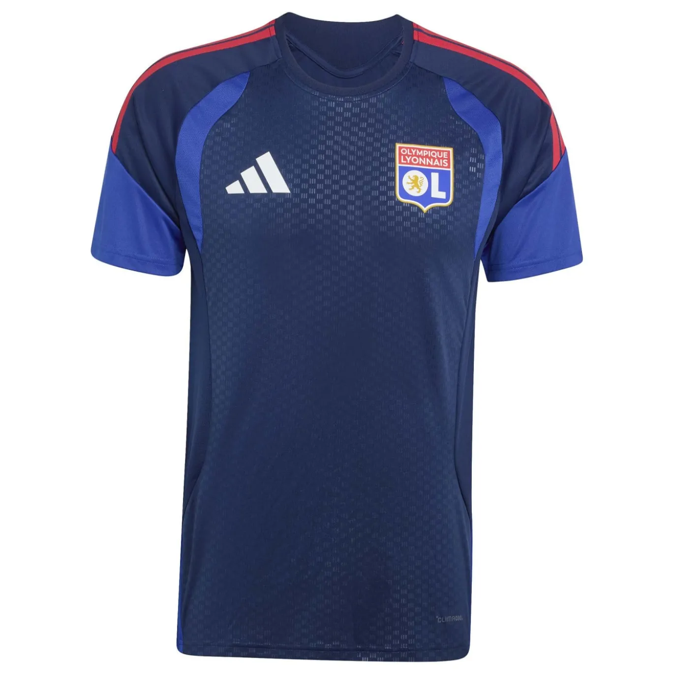 adidas Olympique Lyon Trainingsshirt 2026-2027 Donkerblauw Blauw Rood