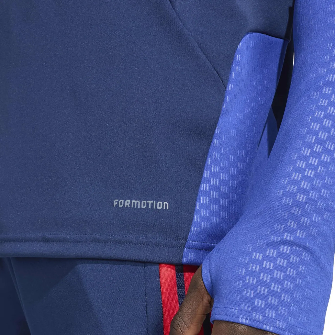 adidas Olympique Lyon Trainingstrui 1/4-Zip 2026-2027 Donkerblauw Blauw Rood