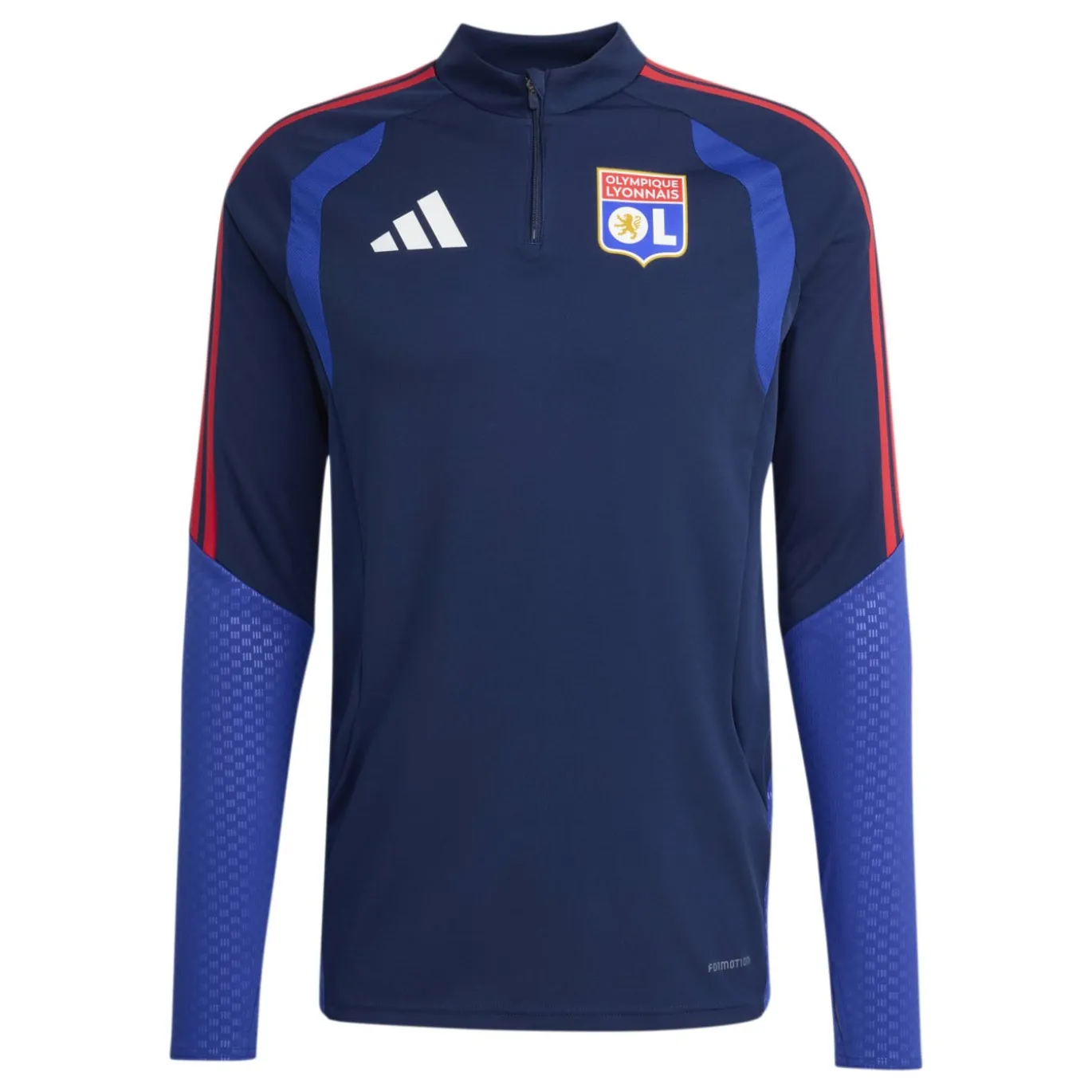 adidas Olympique Lyon Trainingstrui 1/4-Zip 2026-2027 Donkerblauw Blauw Rood
