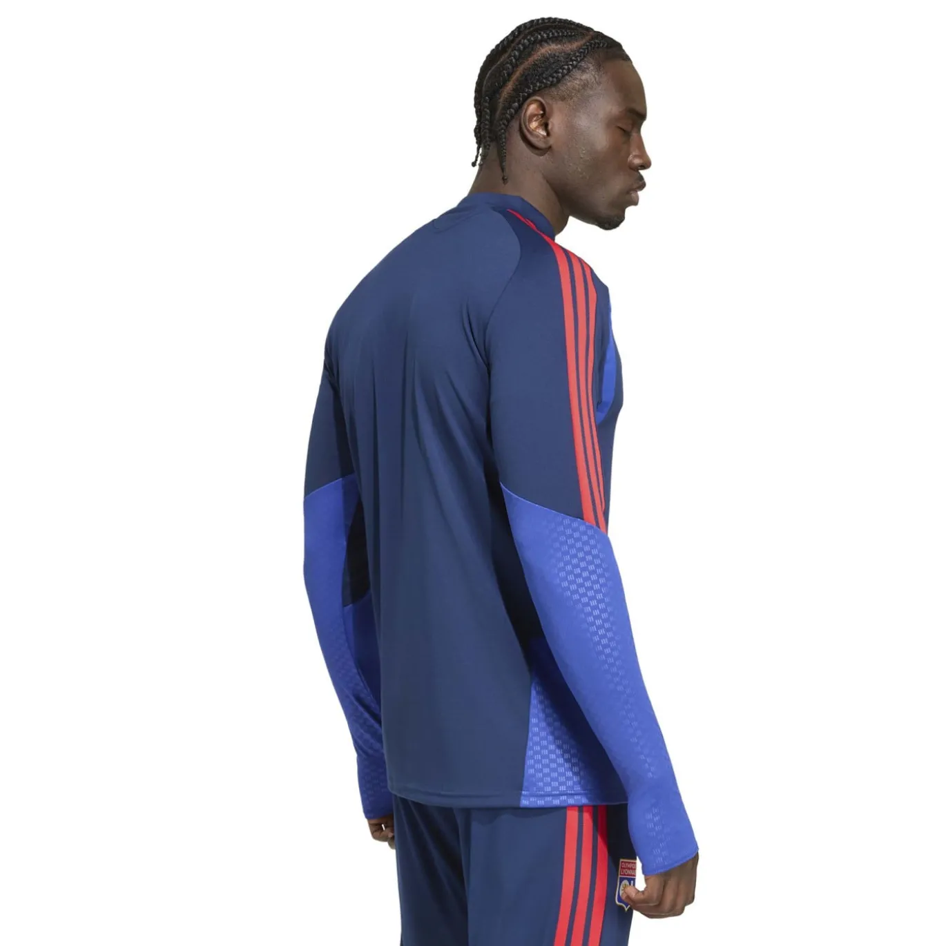 adidas Olympique Lyon Trainingstrui 1/4-Zip 2026-2027 Donkerblauw Blauw Rood