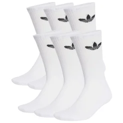Adidas Originals Trefoil Crew Sokken 6-Pack Wit