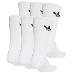 Adidas Originals Trefoil Crew Sokken 6-Pack Wit
