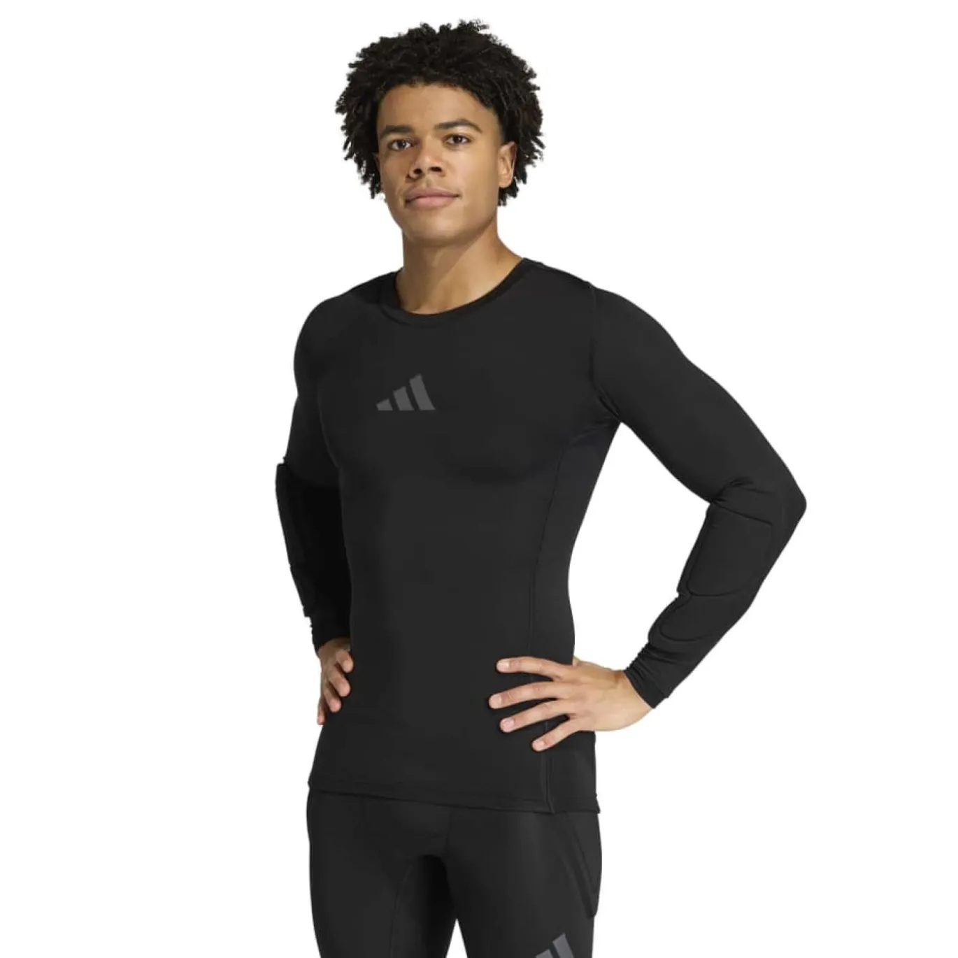 adidas Padded Keepersshirt Lange Mouwen Zwart