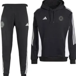 adidas PEC Zwolle Hooded Stadswapen Trainingspak Zwart Wit