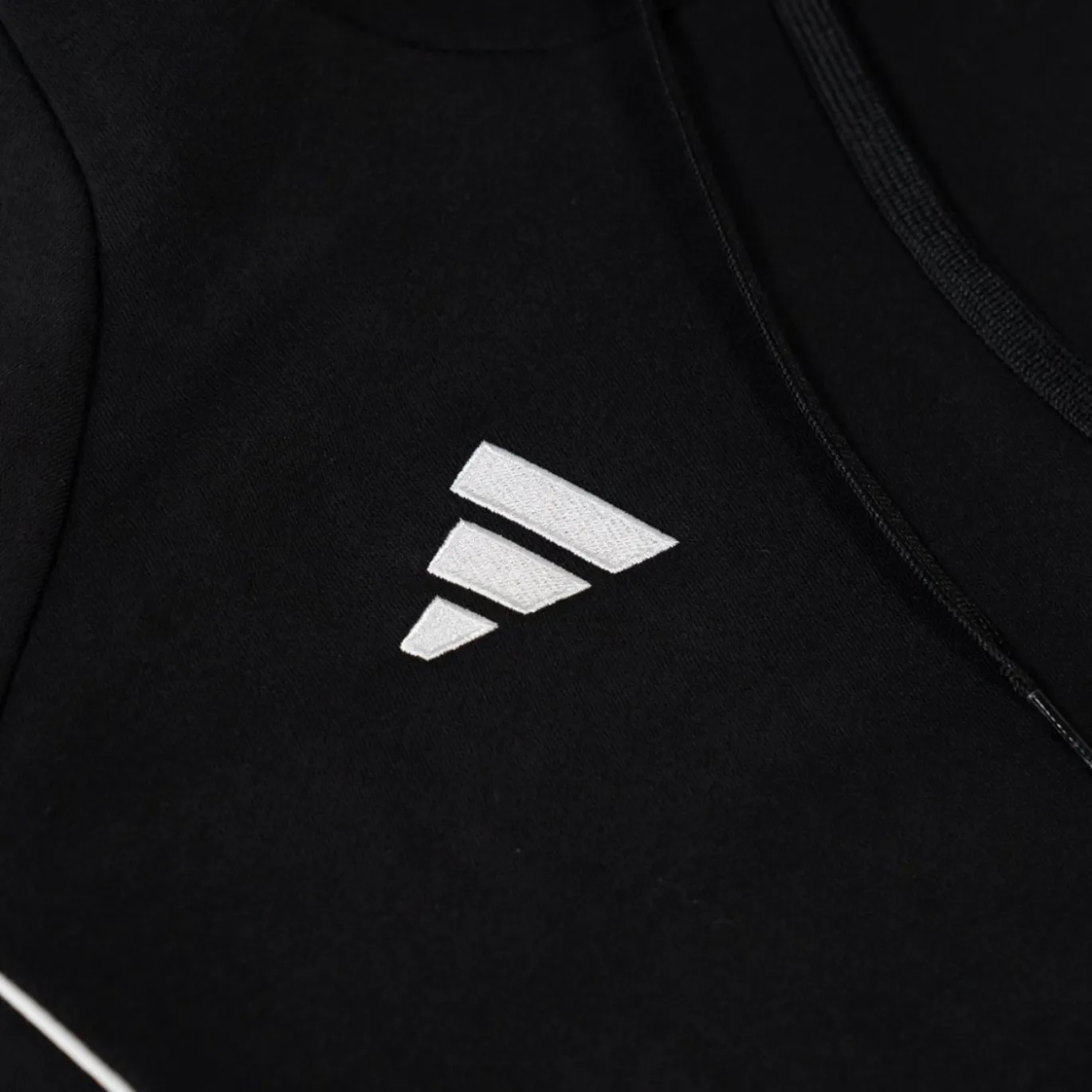 adidas PEC Zwolle Hooded Stadswapen Trainingspak Kids Zwart Wit