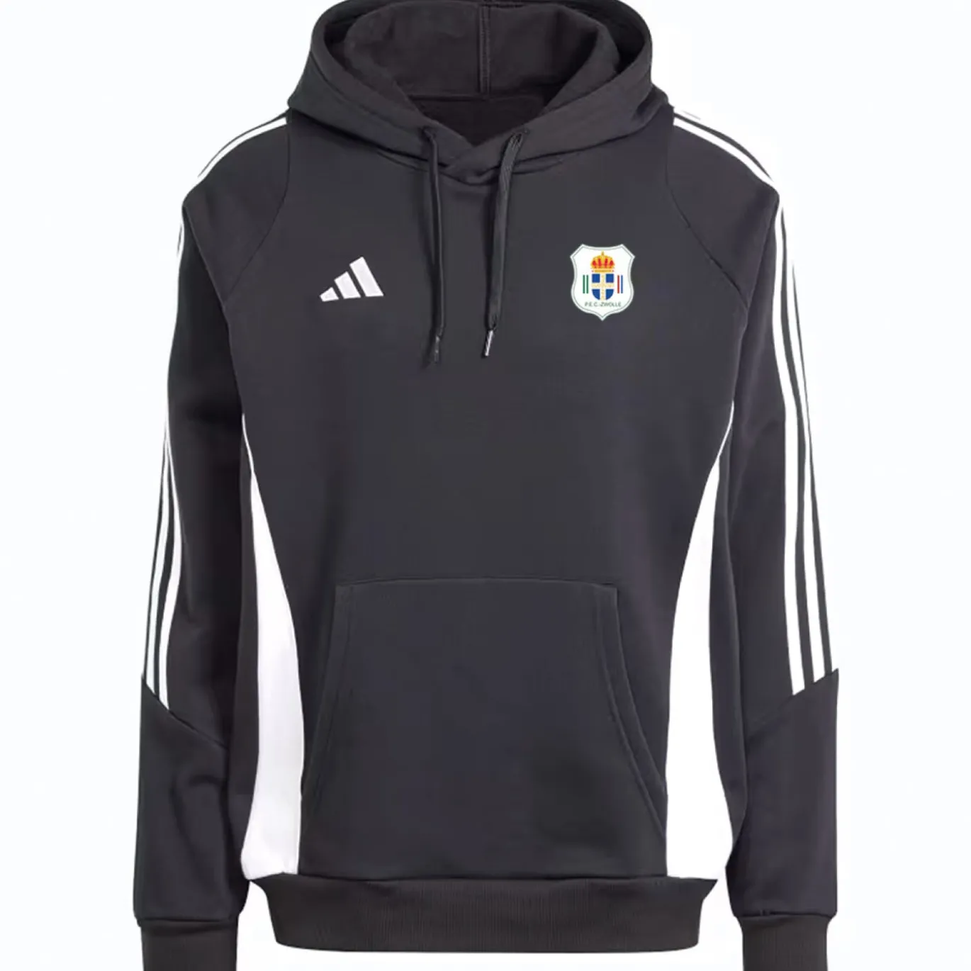 adidas PEC Zwolle Hooded Trainingspak Kids Zwart Wit