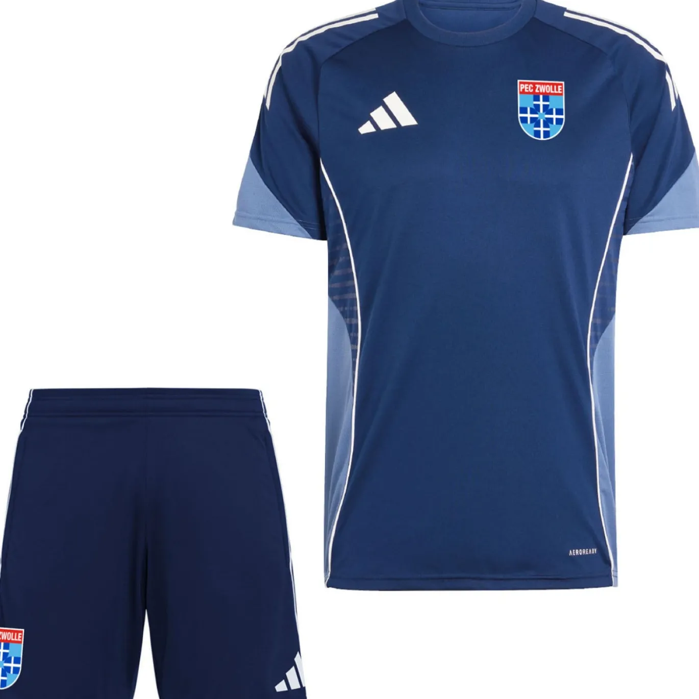 adidas PEC Zwolle Trainingsset 2026-2027 Kids Donkerblauw