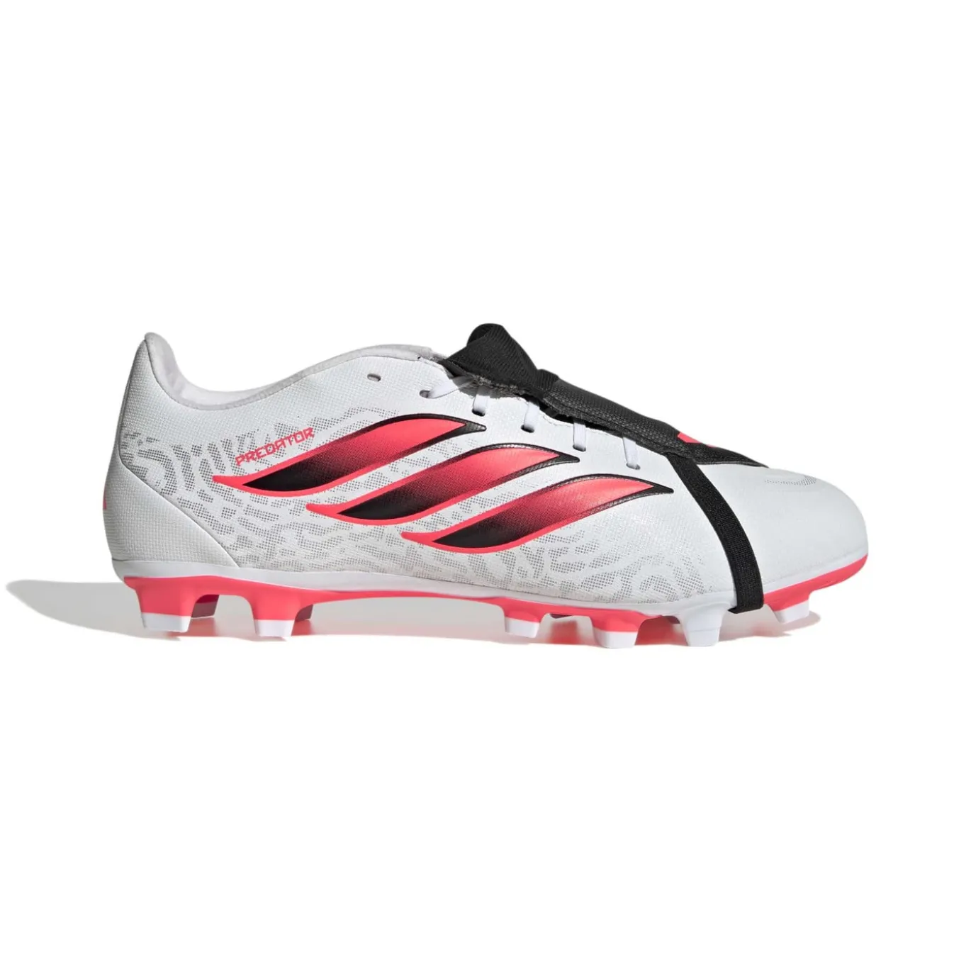 adidas Predator Club FT Gras / Kunstgras Voetbalschoenen (MG) Wit Zwart Roze