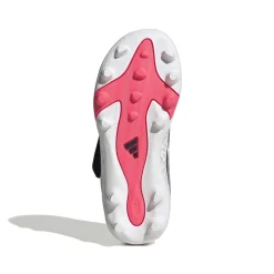 adidas Predator Club FT Velcro Gras / Kunstgras Voetbalschoenen (MG) Kleuters Wit Zwart Roze