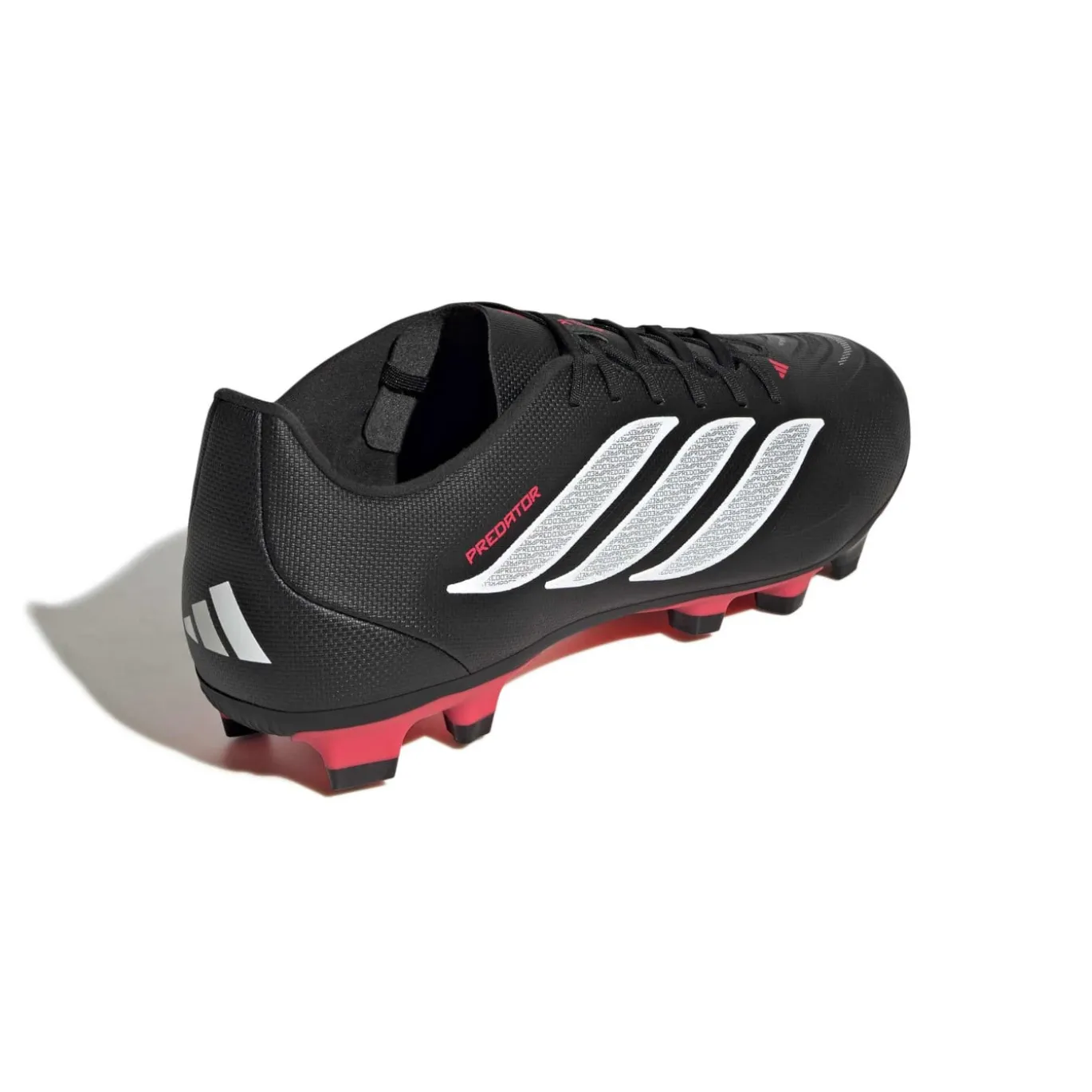 adidas Predator Club Gras / Kunstgras Voetbalschoenen (MG) Zwart Wit Rood