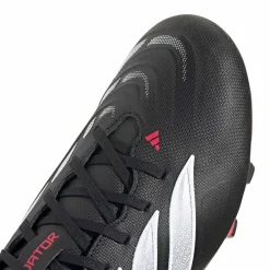 adidas Predator Club Gras / Kunstgras Voetbalschoenen (MG) Zwart Wit Rood