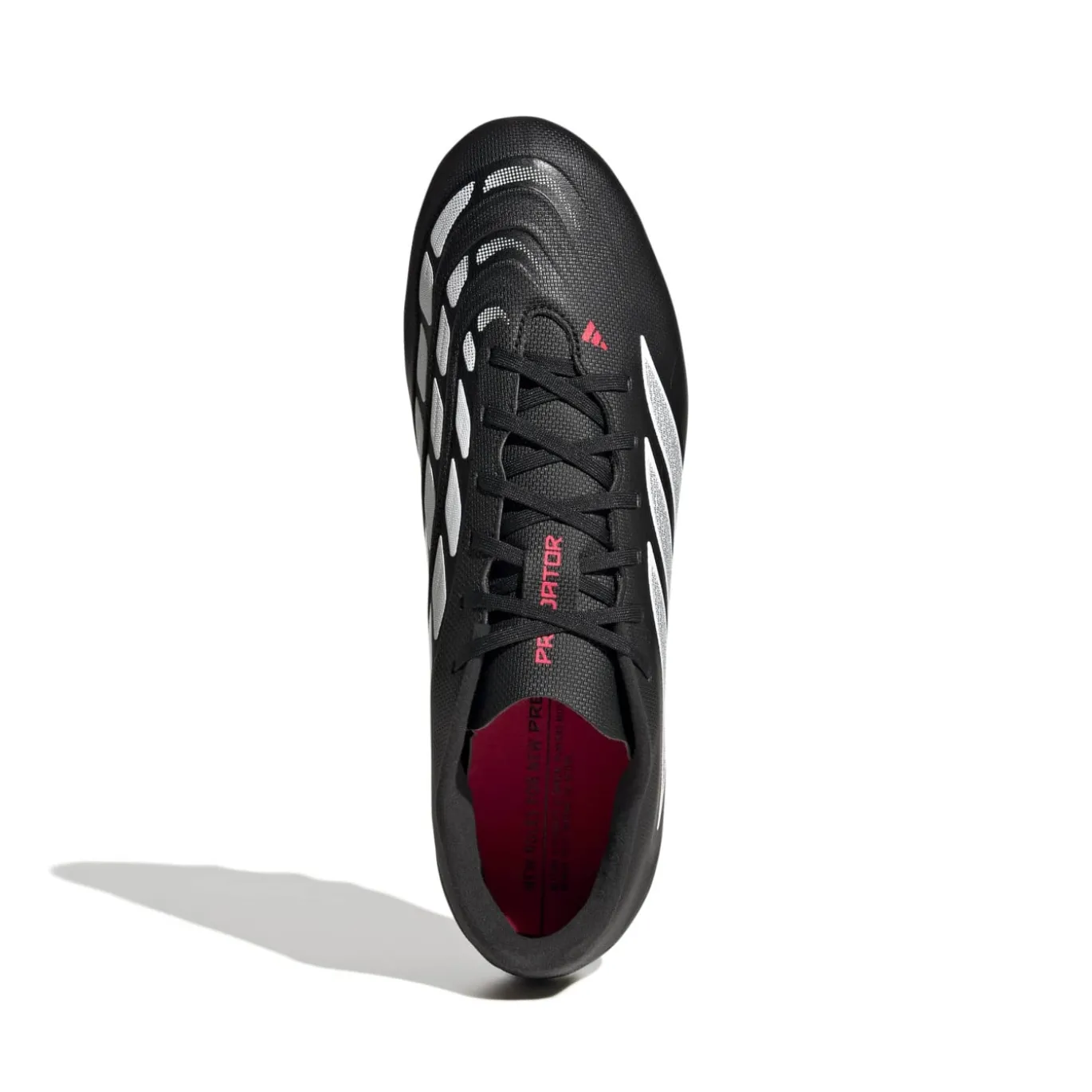 adidas Predator Club Gras / Kunstgras Voetbalschoenen (MG) Zwart Wit Rood