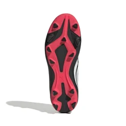adidas Predator Club Gras / Kunstgras Voetbalschoenen (MG) Kids Zwart Wit Rood