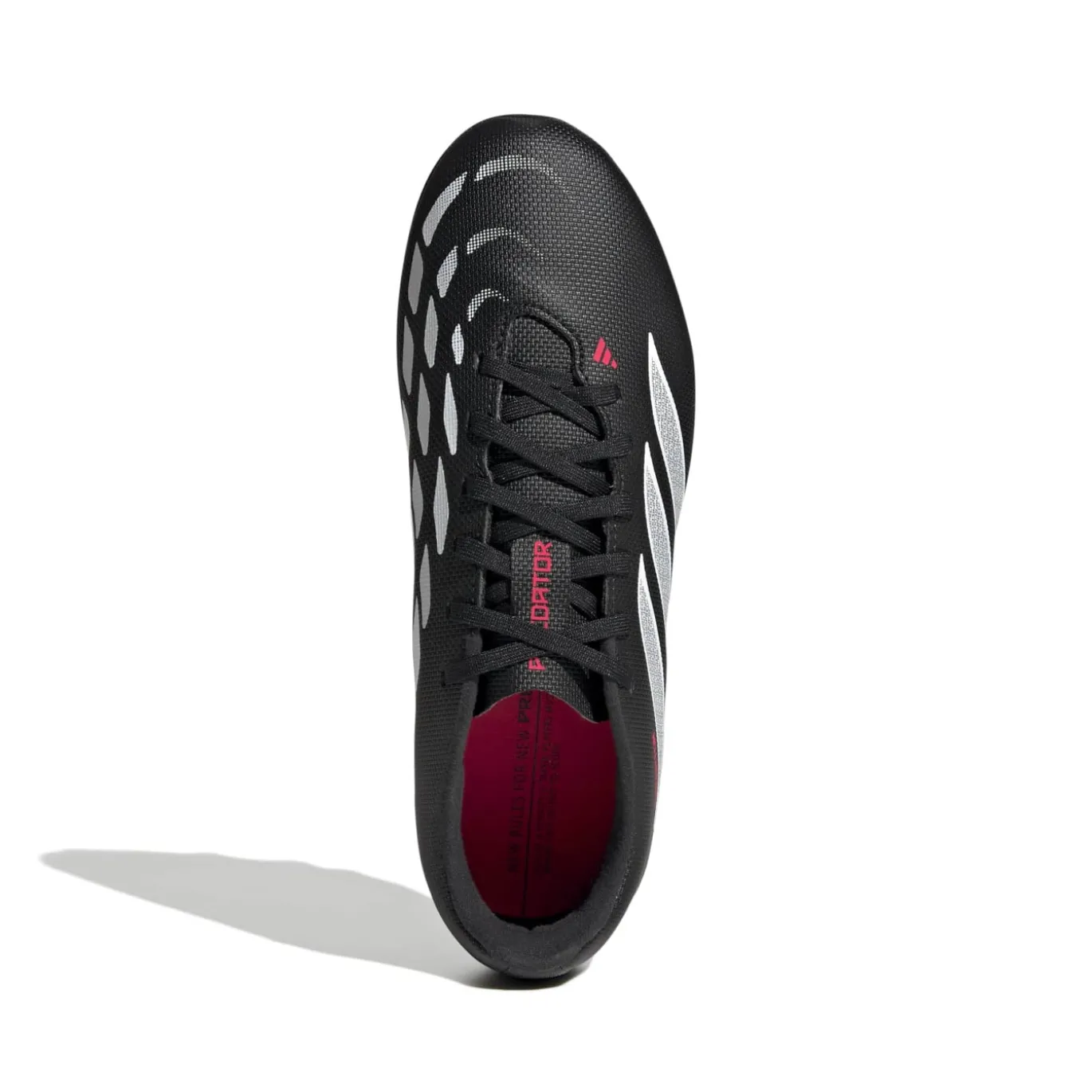 adidas Predator Club Gras / Kunstgras Voetbalschoenen (MG) Kids Zwart Wit Rood