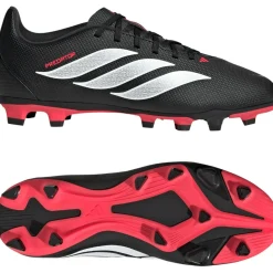 adidas Predator Club Gras / Kunstgras Voetbalschoenen (MG) Kids Zwart Wit Rood