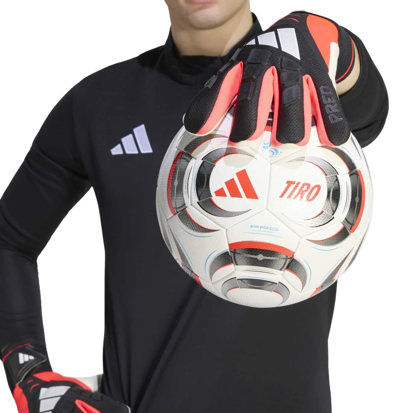 adidas Predator Competition Keepershandschoenen Zwart Wit Rood