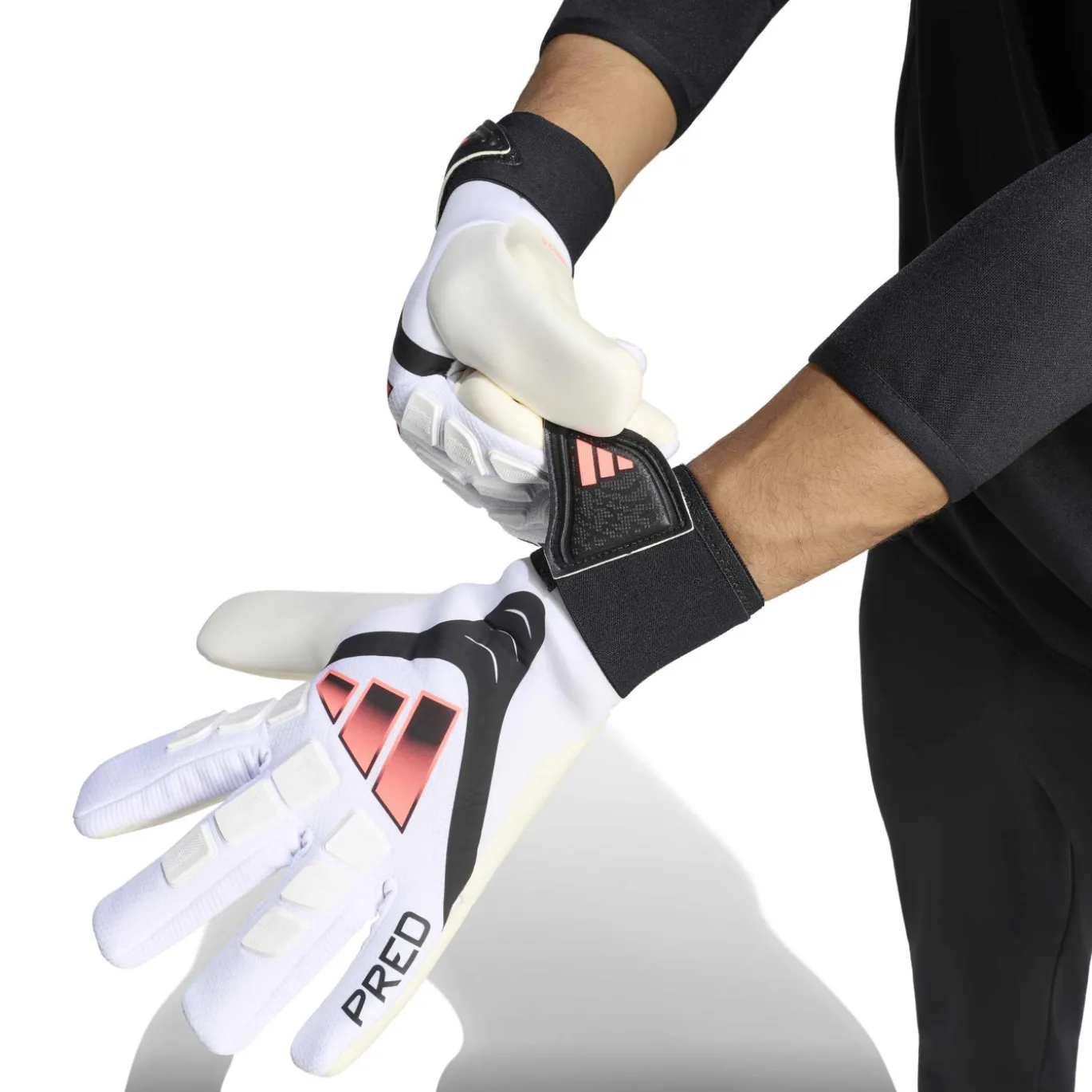adidas Predator Competition Keepershandschoenen Wit Zwart Roze