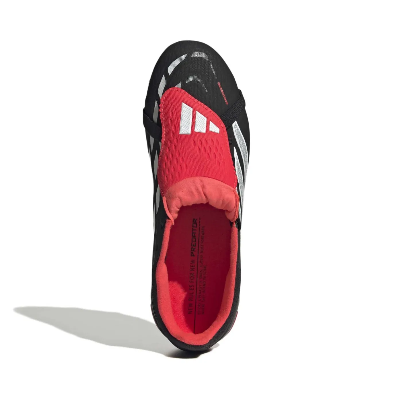 adidas Predator Elite FT Gras Voetbalschoenen (FG) Kids Zwart Wit Rood