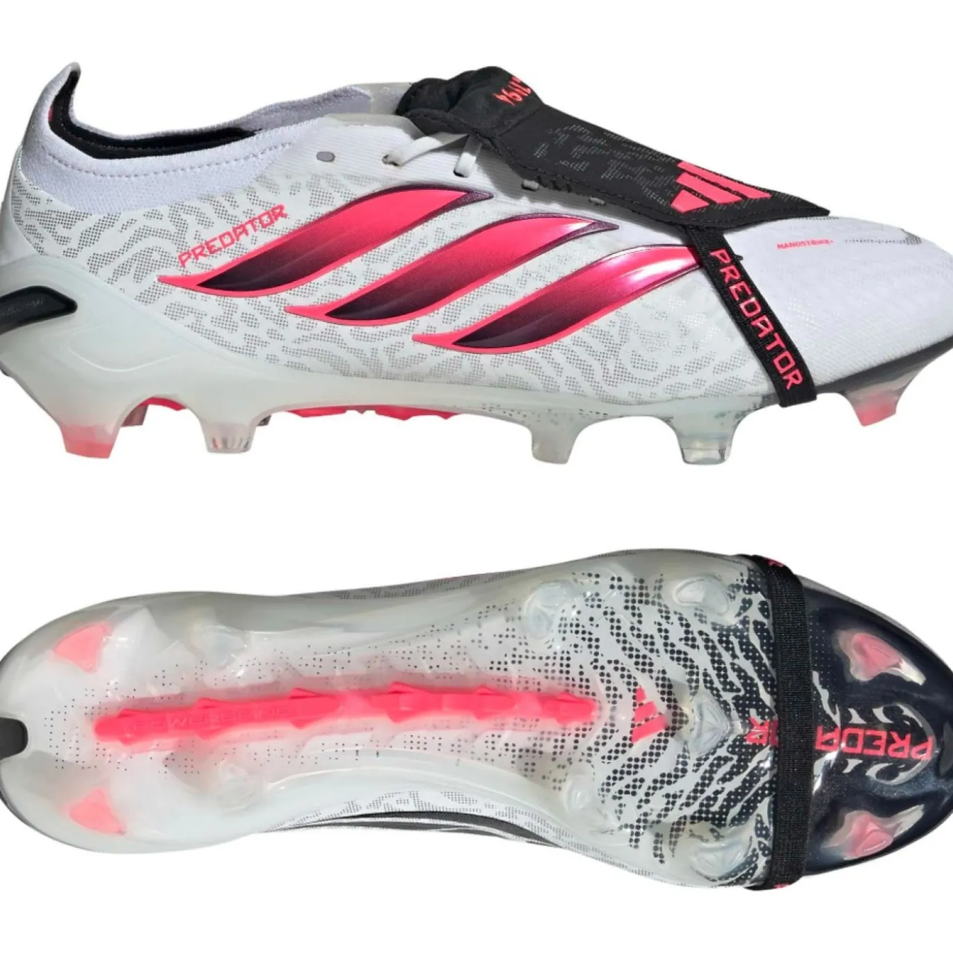 adidas Predator Elite FT Gras Voetbalschoenen (FG) Wit Zwart Roze