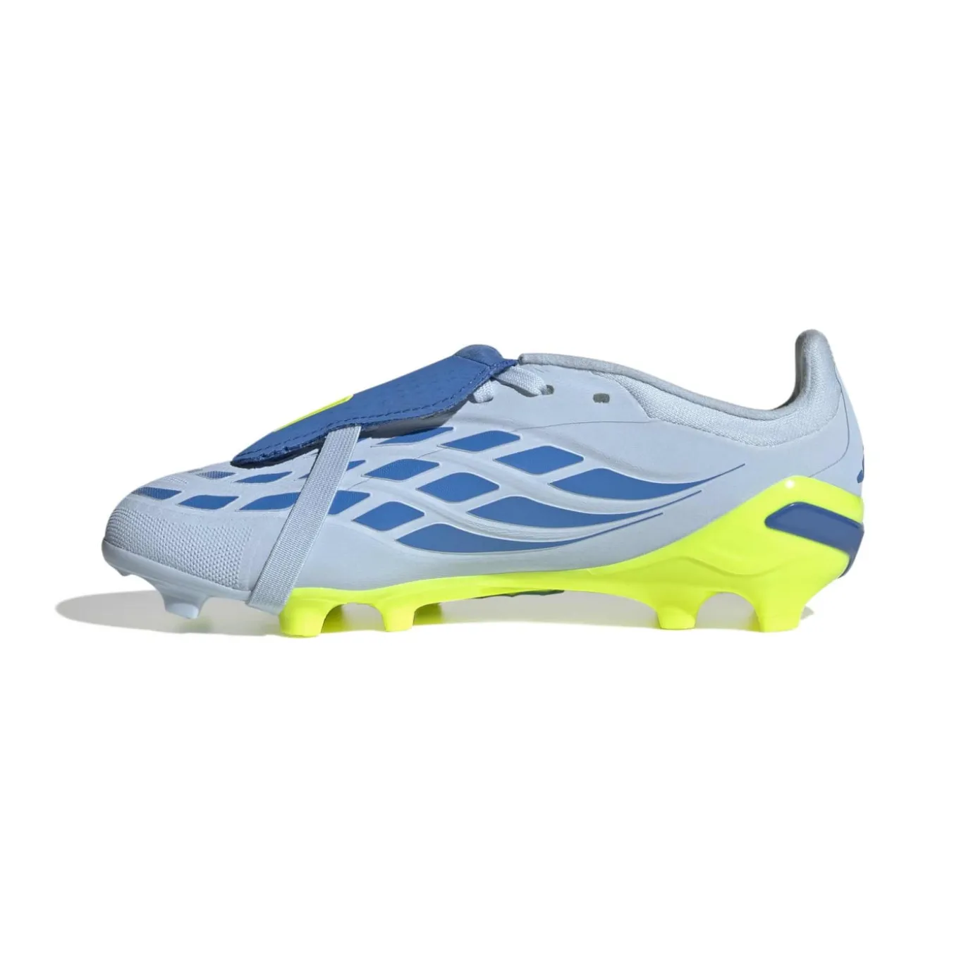 adidas Predator Elite FT Gras Voetbalschoenen (FG) Kids Lichtblauw Blauw Geel