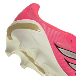 adidas Predator Elite FT Gras Voetbalschoenen (FG) Kids Felroze Zilvergrijs Zwart Goud